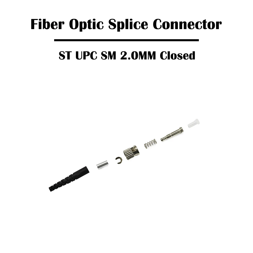 Соединитель оптического волокна ST UPC/APC Openc/закрытый 100 шт. 2 0 мм SM одномодовый