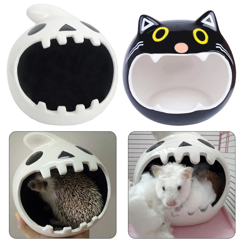 

Summer Cool Down Ceramic Nest Small Pets Chinchilla Hedgehog Squirrel Hamster Accessories Small Animals House Pet Supplies