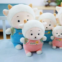 animal plush toy wearable washable no deformation stuffed sheep decor toy for festival sheep plush toy sheep stuffed toy