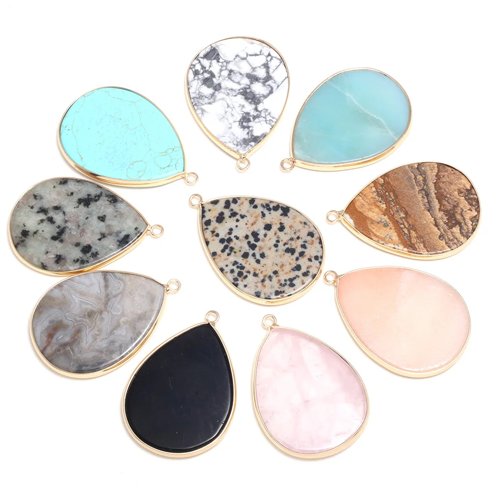 Подвеска из натурального камня черный агат/подвеска розового кристалла