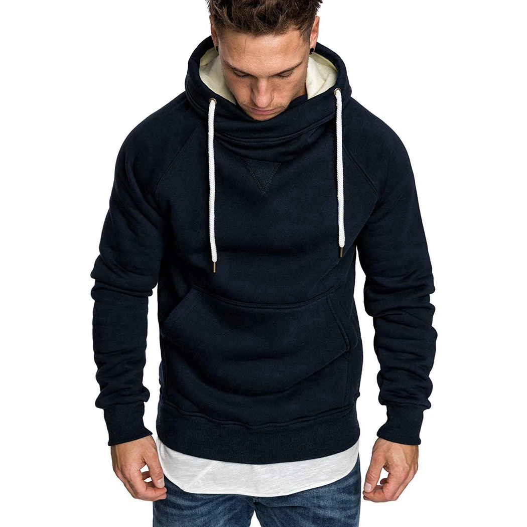 Мужские однотонные толстовки Весна Осень 2019 Новые повседневные спортивные