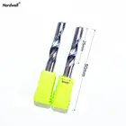 2 шт.-6 мм * 25 мм, фрезы Концевая мельница твердый карбид CNC алюминиевый гравировальный фреза, алюминиевые композитные панели бит