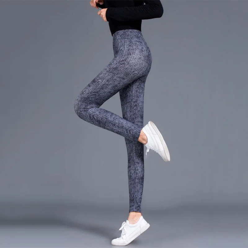 

Pencil Pants Women Workout Sexy Leggings Fitness Jeggings Lady Casual High Waist Elastic Polyester Spandex Push Up Trousers New