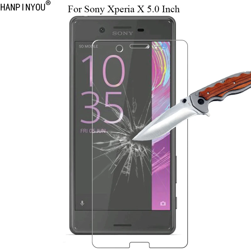 Новинка защитное закаленное стекло 9H 2.5D HD для Sony Xperia X / Dual F5121 F5122 5 0 дюйма защитная