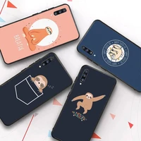 cute sloth animals phone case for samsung galaxy a 51 30s a71 soft cover for a21s a70 10 a30