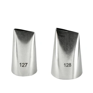 Оптовая продажа 10 шт.лот 127 #128 # Лепестковые наконечники из нержавеющей стали глазурь трубопроводов насадки для украшения торта Кондитерские наконечники наборы Инструменты для кекса