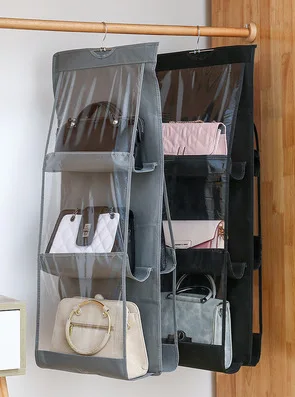 

2021 Handbag Hanging Organizer Hanging Wardrobe Organizer Three-dimensional Storage Hanging Bag Handbag Organizer for Closet