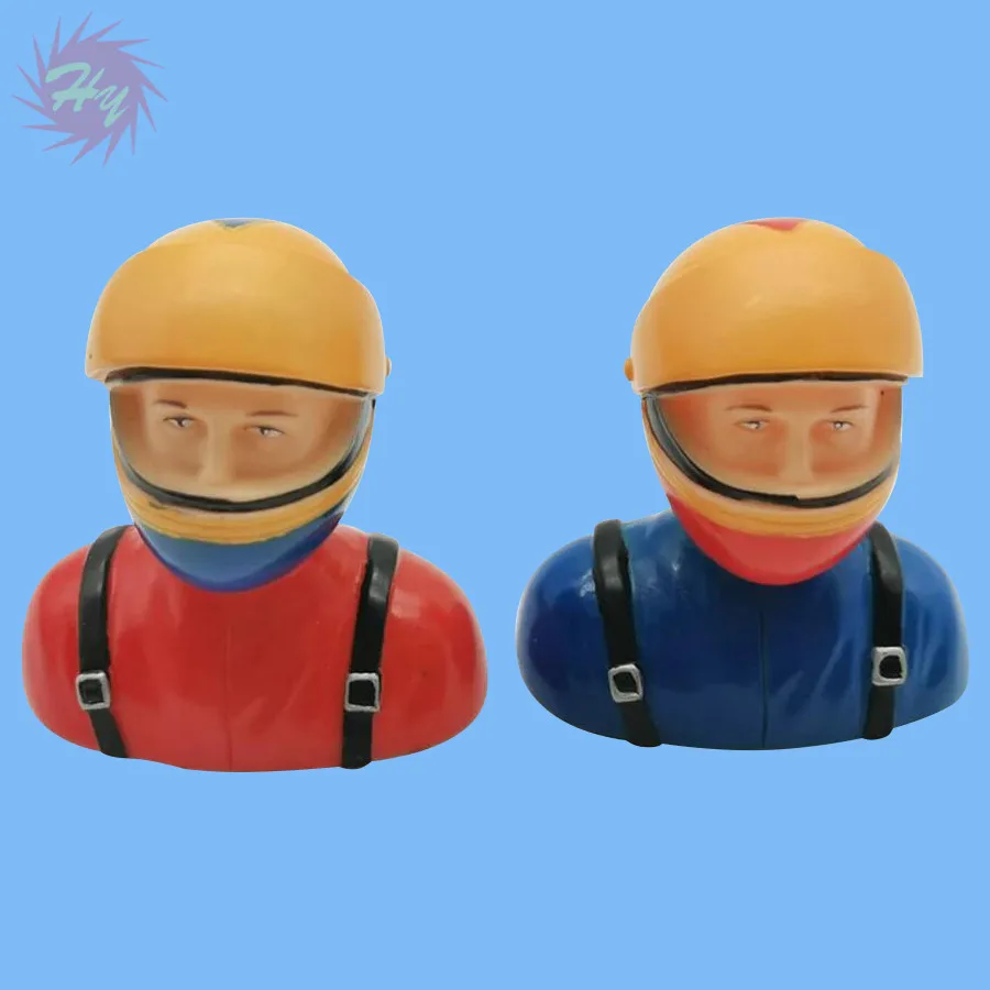 1 Pc 1/6 Scale  Pilots  Figures  With Helmet Toy Model  For RC Plane Accessories Hobby Color Red Blue