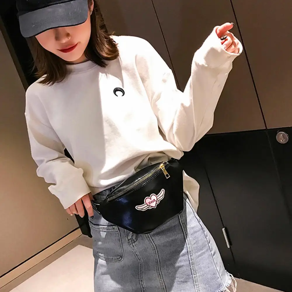 Поясная Сумка для женщин с голографическим рисунком забавные Женские поясные