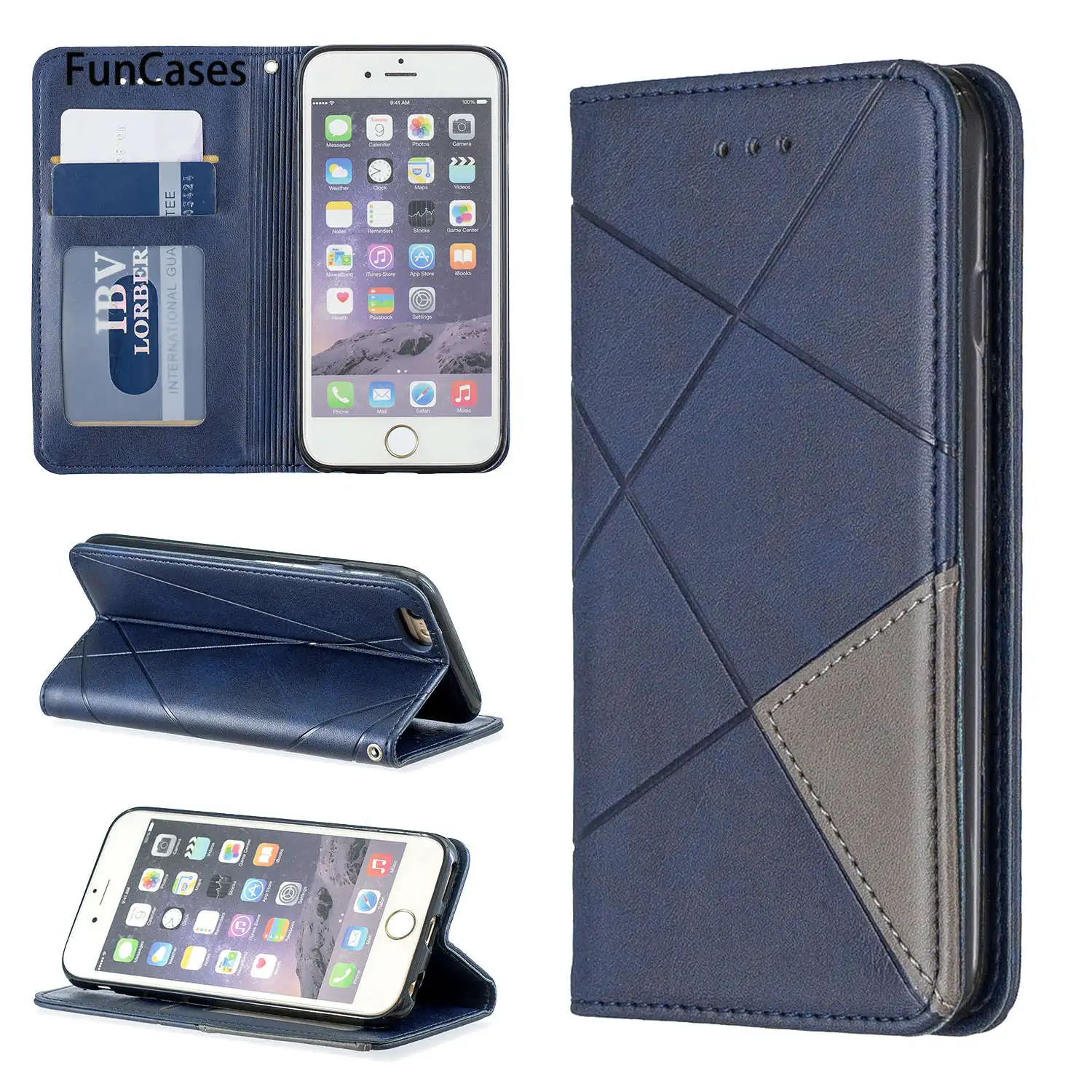 Однотонный кошелек флип чехол для carcaso iPhone 7 животное телефонные чехлы СПС Apple estuche
