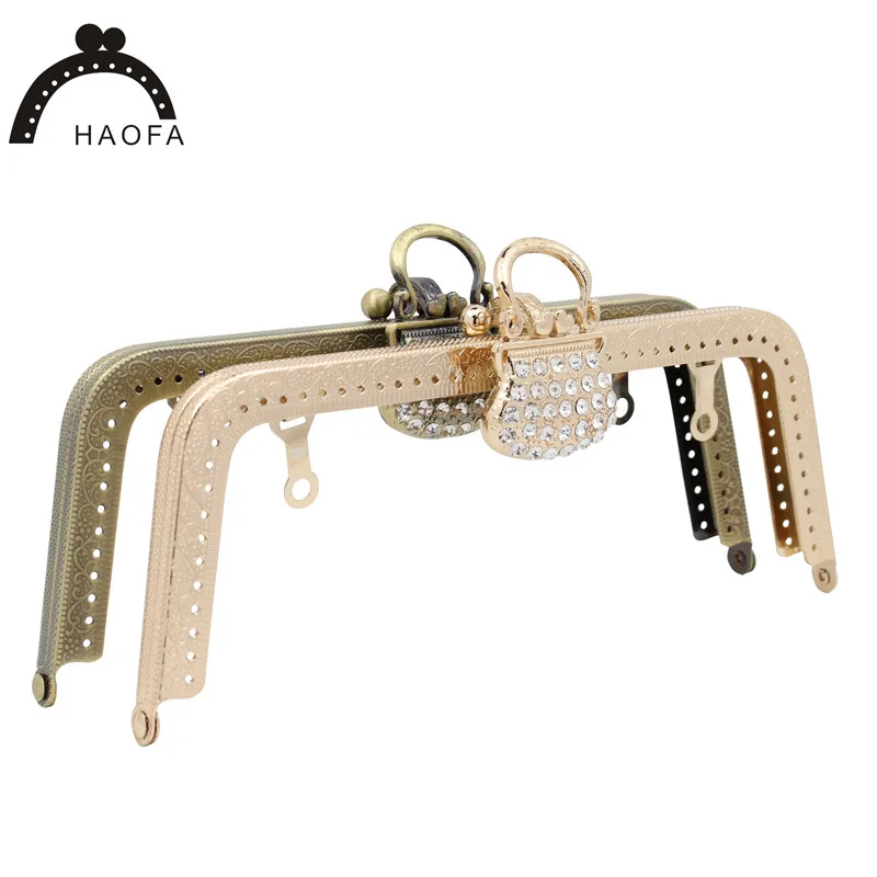 HAOFA Новое поступление металлический кошелек рамка 20 см сумка рамки для DIY сумки