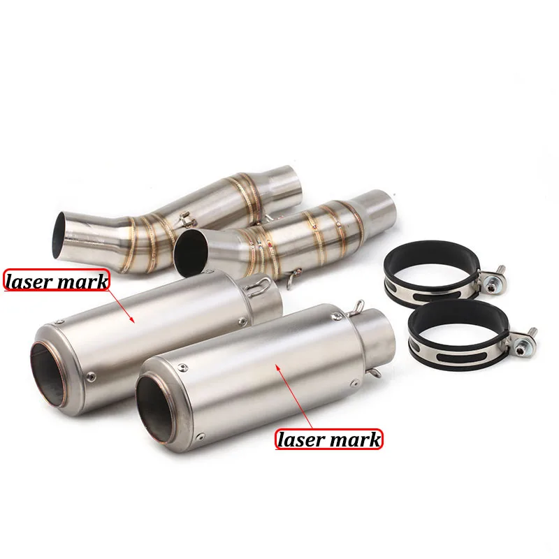 

Для ниндзя 1000 Z1000 Z1000SX 2010-2020 выхлопная труба для мотокросса, выхлопная труба средней посадки, 51 мм глушитель из углеродного волокна