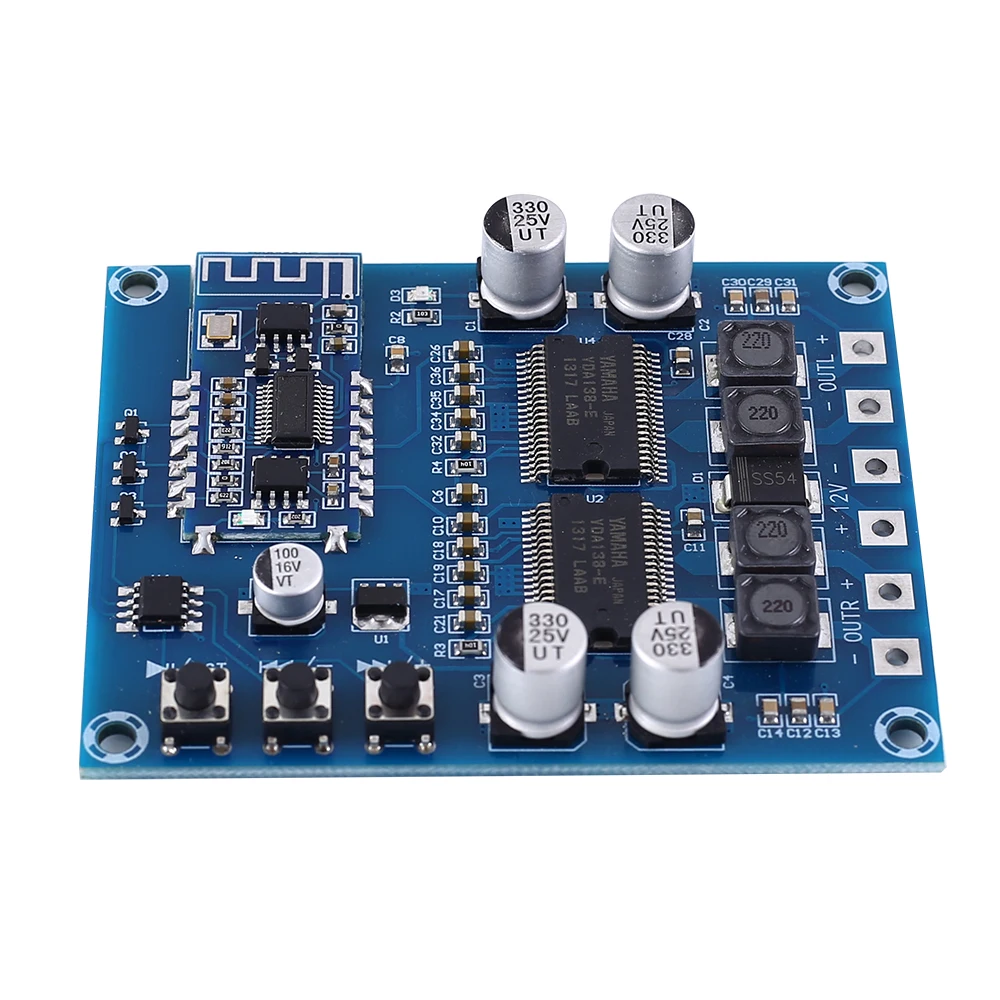 DC 12V YDA138-E HIFI Digital Amplifier Module Stereo 20W+20W 8ohm Dual-core Class D Power | Инструменты