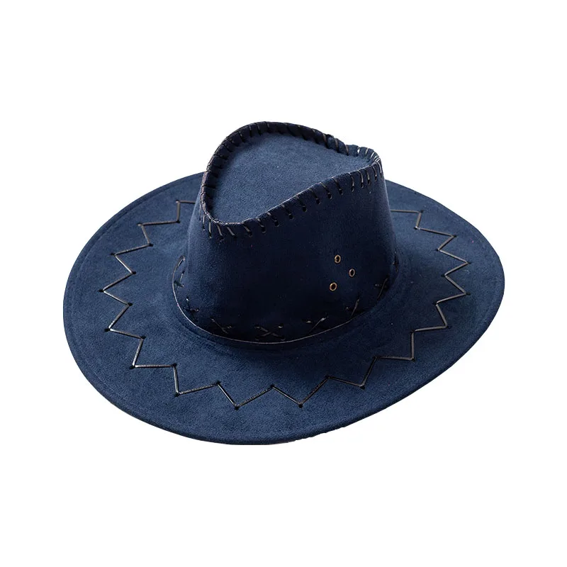

New Western Cowboy Hat Woman Cowboy Hats Unisex Adult Mongolian Cap Grassland Sunshade Caps for Men Sombrero