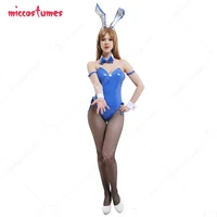 bunny girl cosplay costume pu leather bodysuit full set with bunny ear hair band and collar