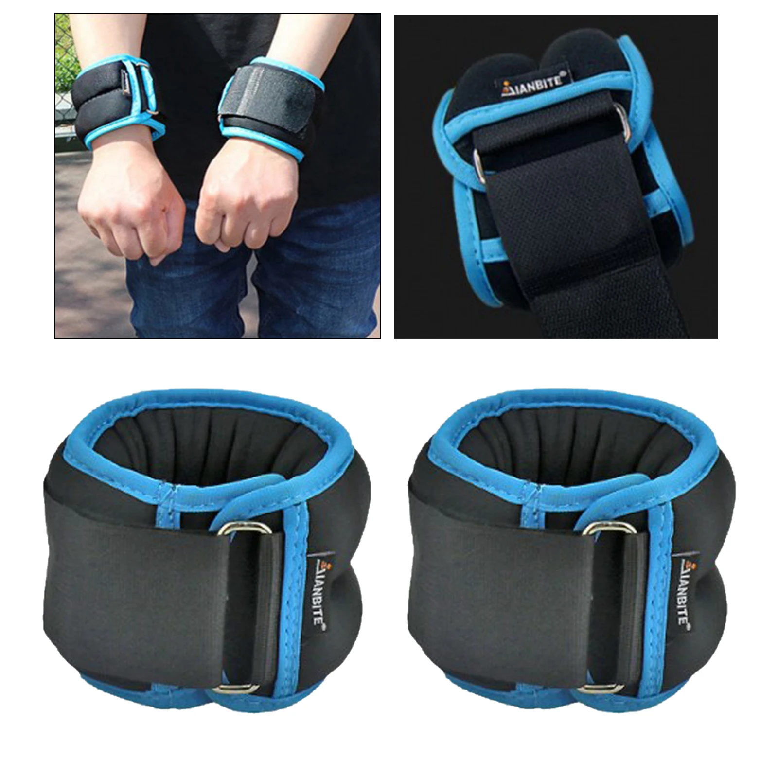 

Adjustable Wrist Ankle Weights Pair 1Kg 2Kg 3Kg Wrist Arm Leg Muscle Building Running Fitness Exercises Outdoor Training
