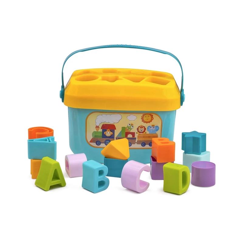 

Shape Sorter Baby and Toddler Toy ABC and Shape Pieces Sorting Matching Game Developmental Toy for Children 18 Months+