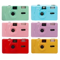 non disposable retro battery powered vintage retro portable professional gift reusable film camera with flash function