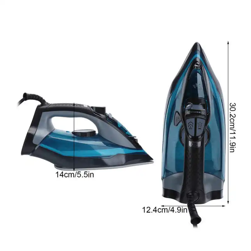

2200W Electric Steam Iron Handheld Ceramic Soleplate Garment Steamer 350ml Clothes Steam Ironing Machine 220-240V EU Plug