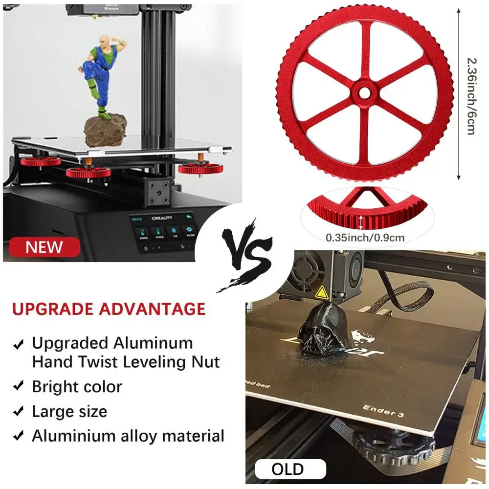 4 ×Aluminum кручение выравнивания гайка и горячей высекательный пресс пружины