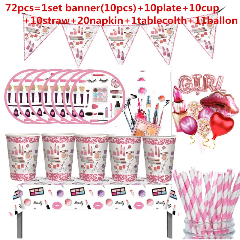 72 шт./лот тема для спа подружек Han Топпер торта на день Рождения Маленькая