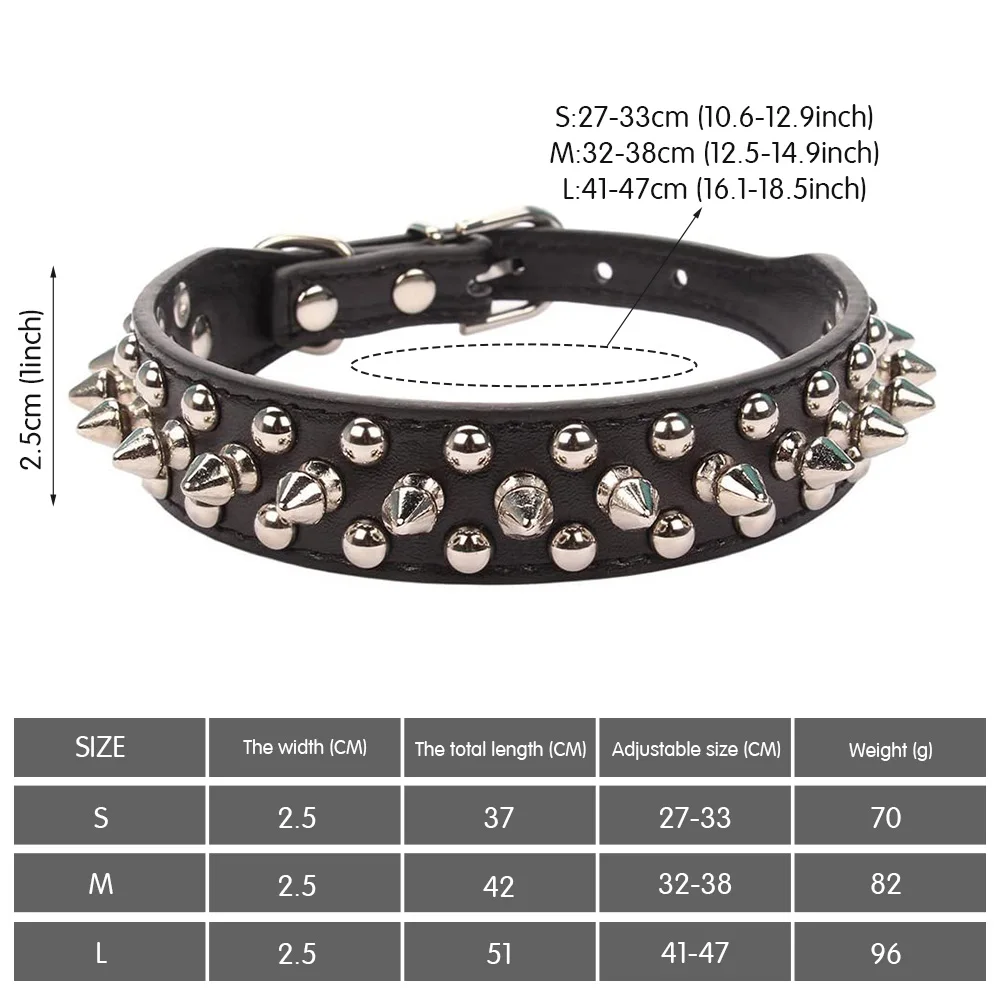 ZK20 модный ошейник для собаки с заклепками против укусов из искусственной кожи