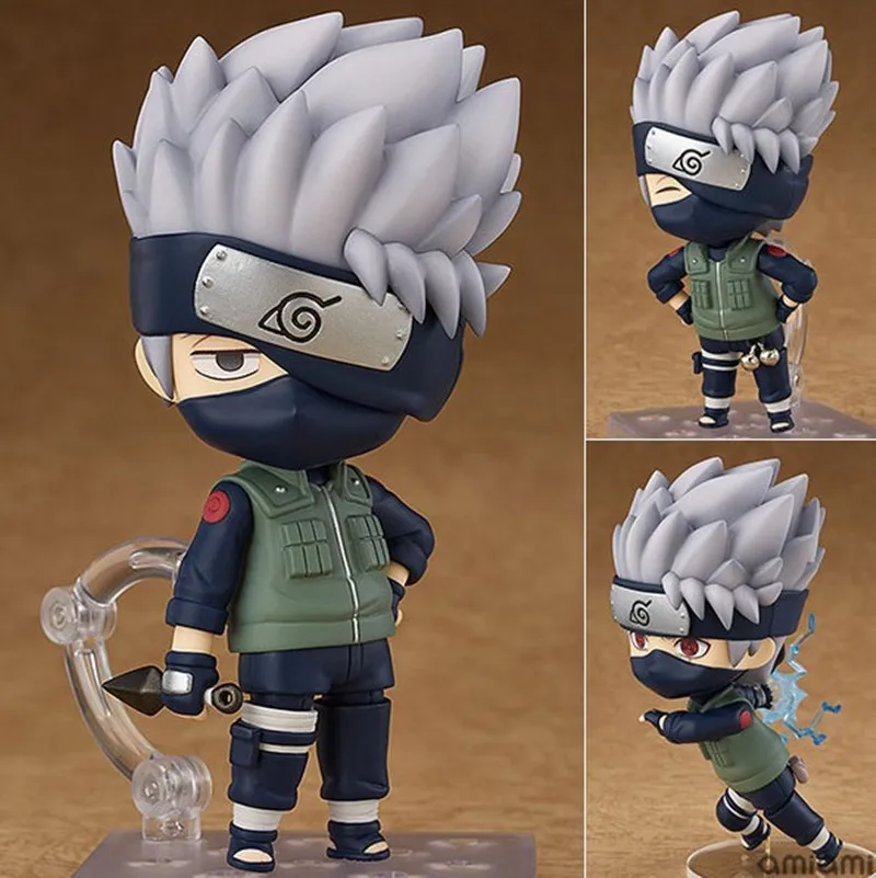 

11cm Anime NARUTO Hatake Kakashi BJD Figures Nendoroid Figure Cartoon Cool Action Figurine Collection Kids Toy Christmas Gift