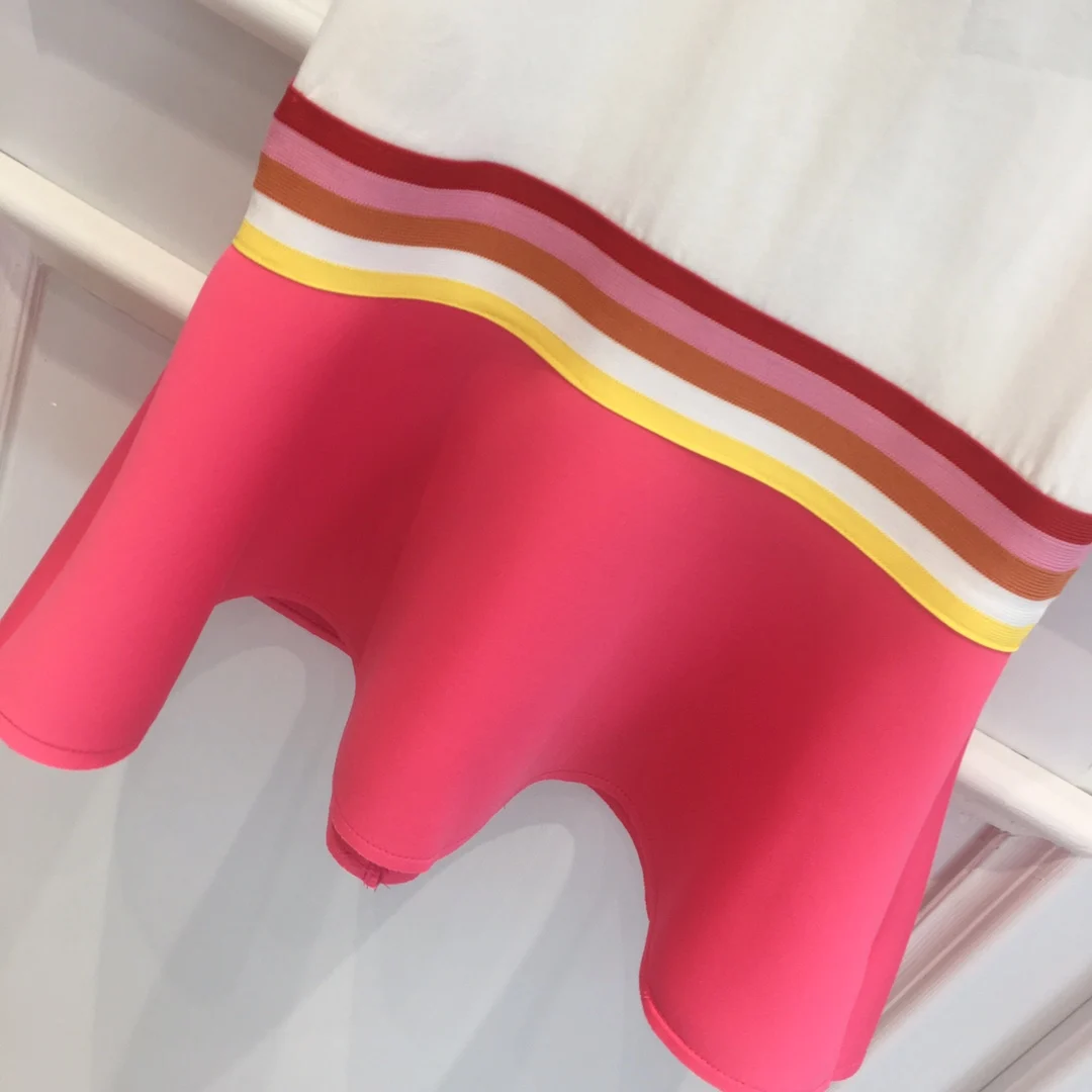 

Designer new summer 2021 children's clothing girls short-sleeved dress 2021 summer princess dress children's sports skirt pure c