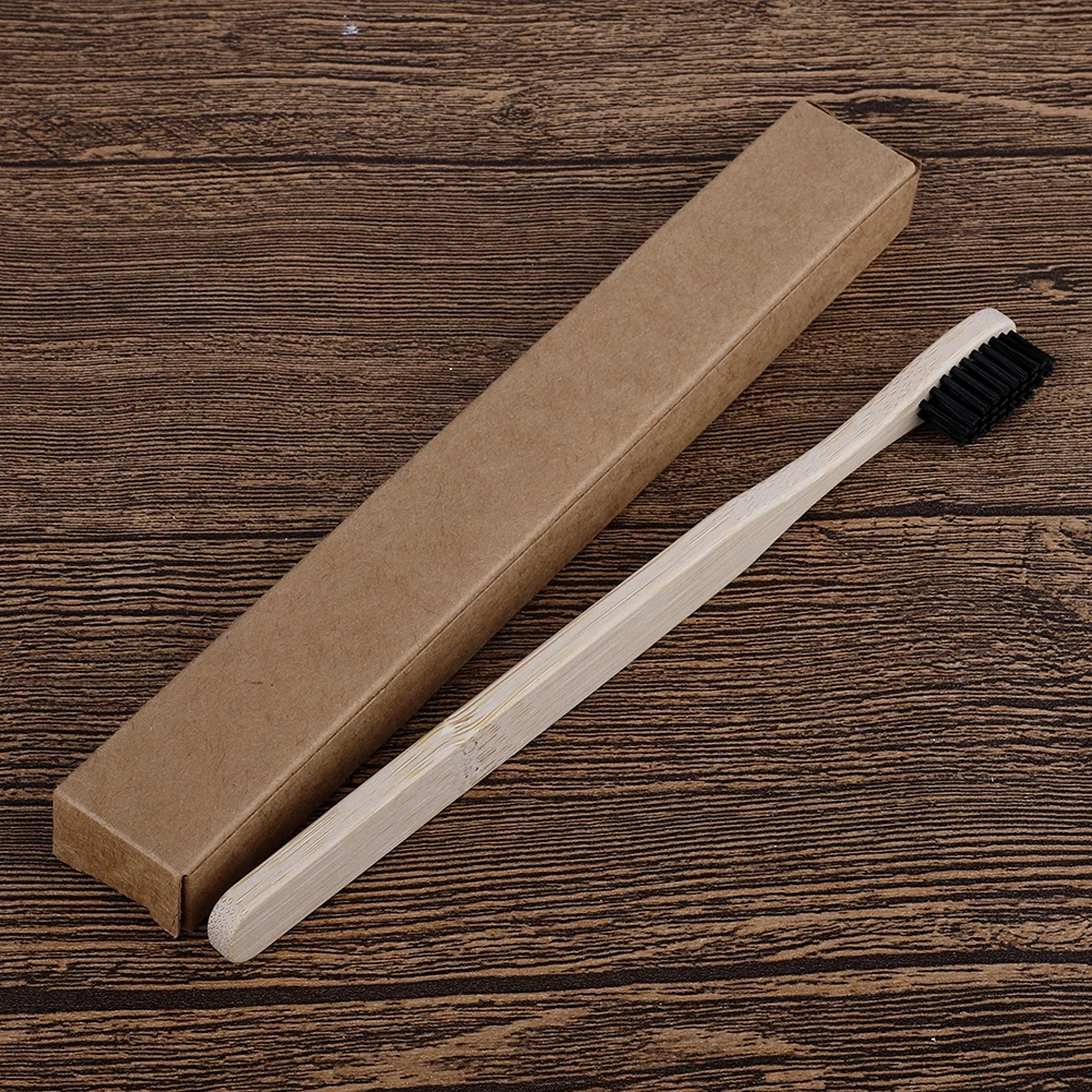 1 шт. Экологичная бамбуковая зубная щетка средняя щетина биоразлагаемая уход за