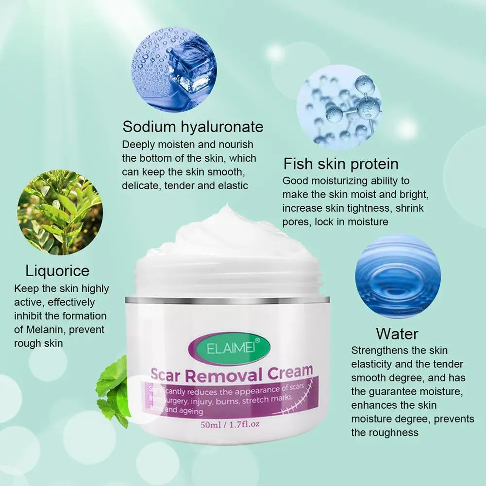 

Acne Scar Removal Cream Repair Acne Spots Acne Treatment Blackhead Whitening Shrink Pores Stretch Marks Skin Care