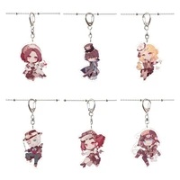 identity v anime game acrylic key chains figure cosplay coordinator jack doctor magician fashion exquisite pendant cute key ring