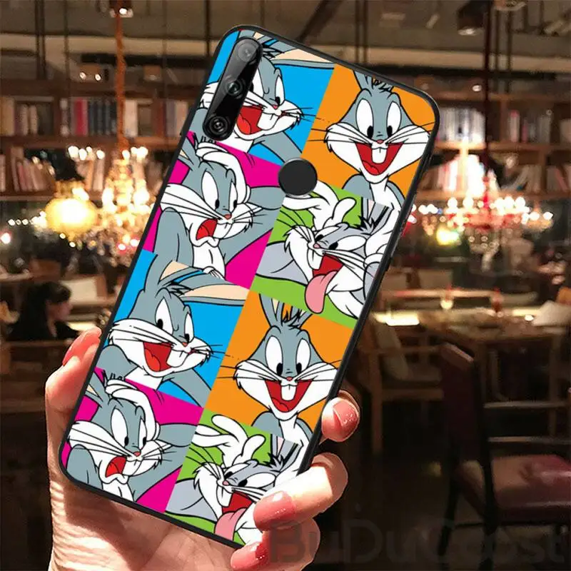 

CUCI Cartoon Rabbit Wolf dog Phone Case For Huawei Y5 Y6 Y7 Y9 Prime 2019 Enjoy 7 8 9 10 Plus