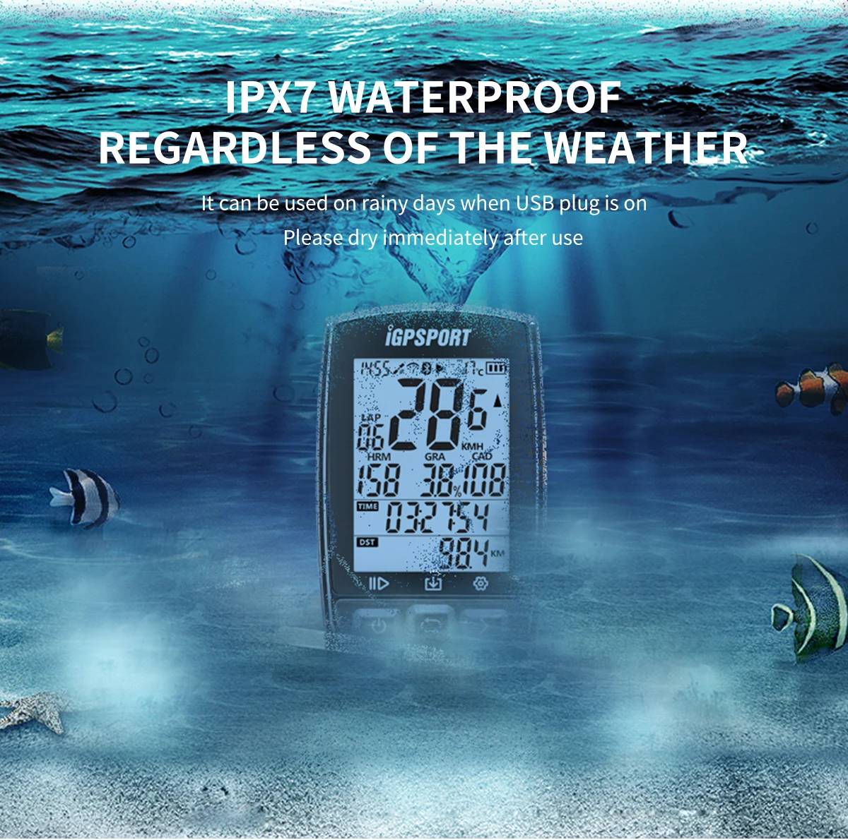 Велокомпьютер iGPSPORT iGS50S ANT + Bluetooth 5 0 водонепроницаемость IPX7 беспроводной цифровой