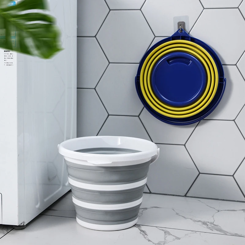 

Силиконовое складное ведро для рыбалки, мойка автомобиля, уличные рыболовные принадлежности, ведро, контейнер подходит для рюкзака, кемпинга, улицы