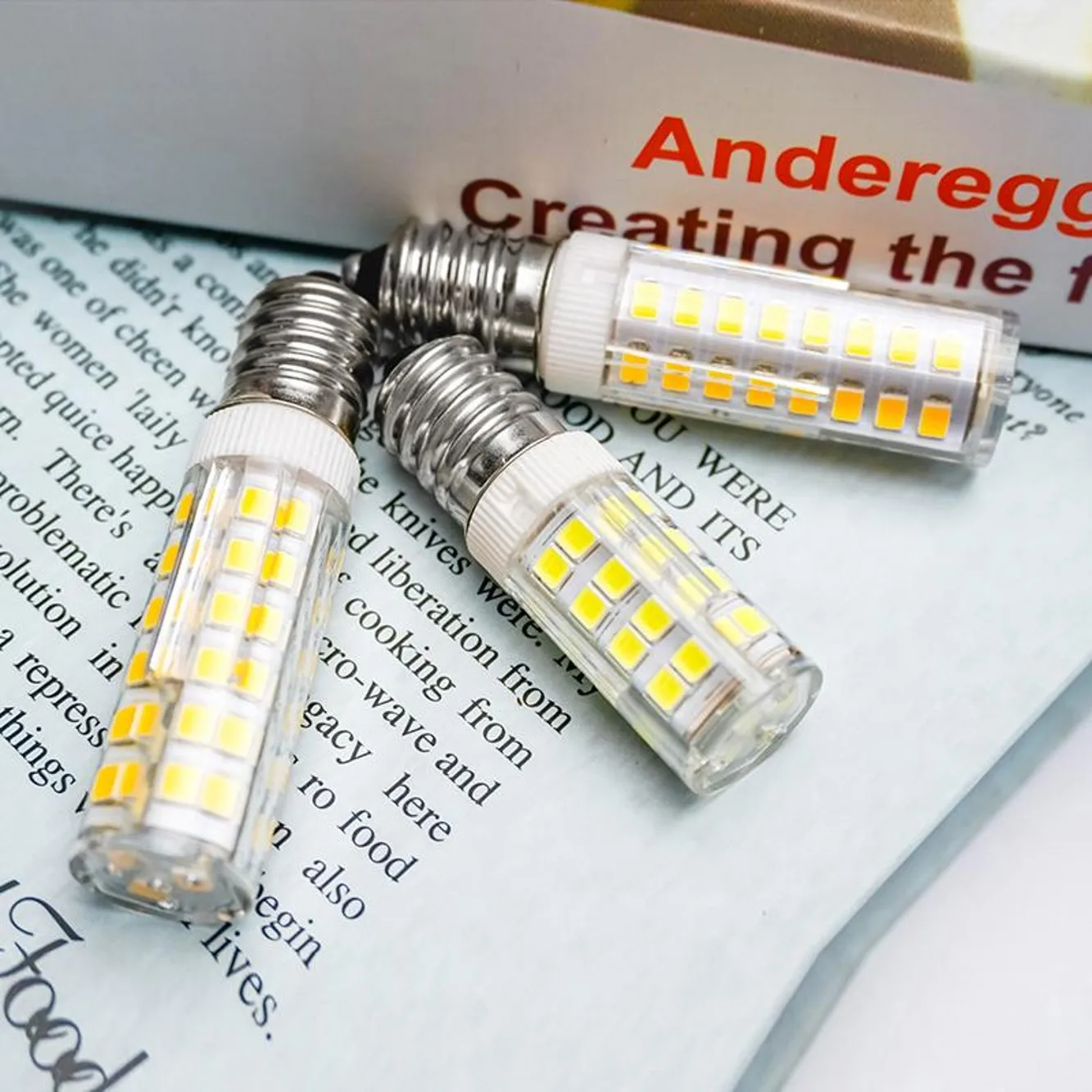 Новая светодиодная лампа-кукуруза E14 мини-лампа 7 Вт 9 12 15 220 В переменного тока 230 240