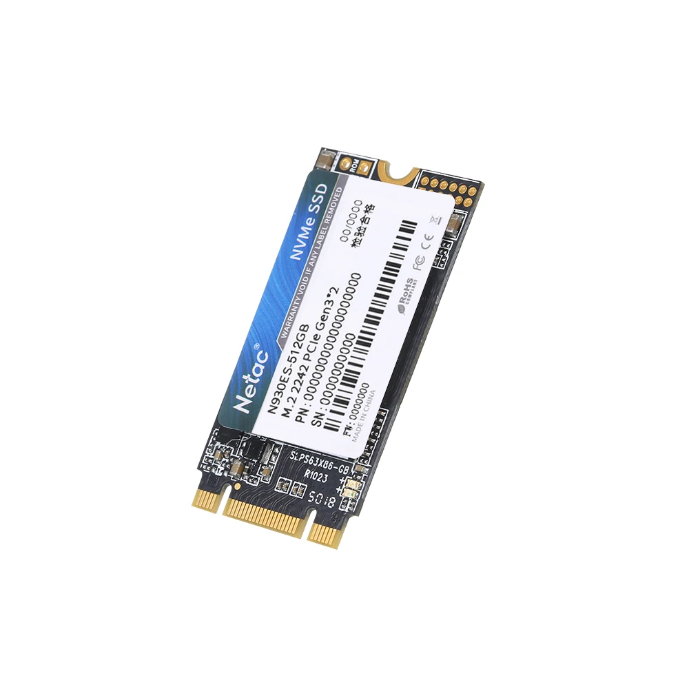 Netac N930ES M.2 2242 SSD 128 ГБ 256 ГБ 512 ГБ NVMe Gen3* 2 PCIe 3D MLC/TLC NAND флэш-накопитель для ПК компьютера