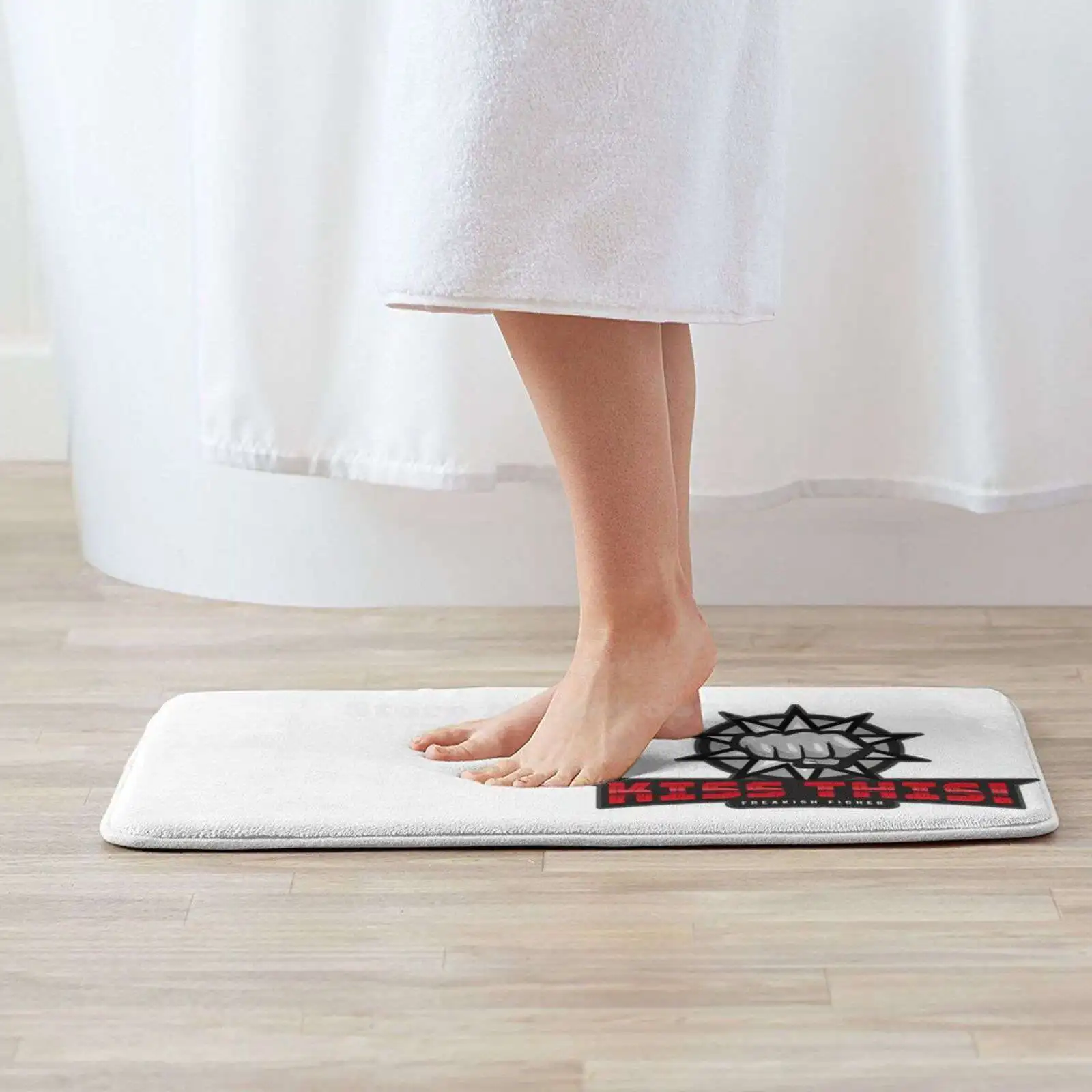 Поцелуй это! Дверной коврик для ног домашний бокса Clrdmoney Muay Thai кикбоксинг боевые