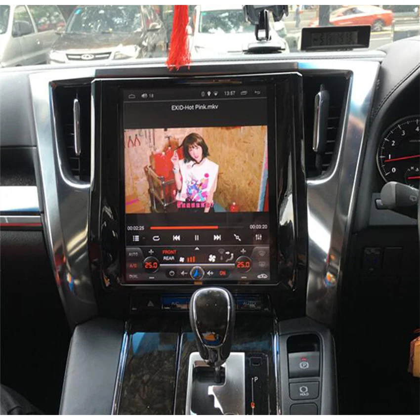 Liislee 2 din Android для Toyota Alphard большой экран Автомобильный мультимедийный плеер GPS