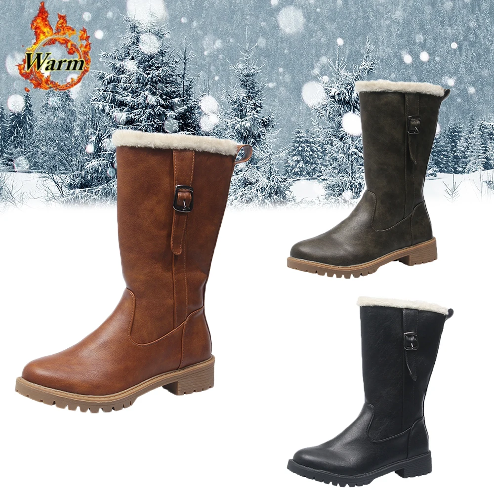 2019 женские кожаные зимние ботинки водонепроницаемые Нескользящие Ботинки martin на