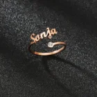 Кольцо с камнем-талисманом, из нержавеющей стали