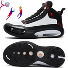 Кроссовки для мужчин и женщин, высокие, Нескользящие, спортивная обувь для баскетбола, на осень