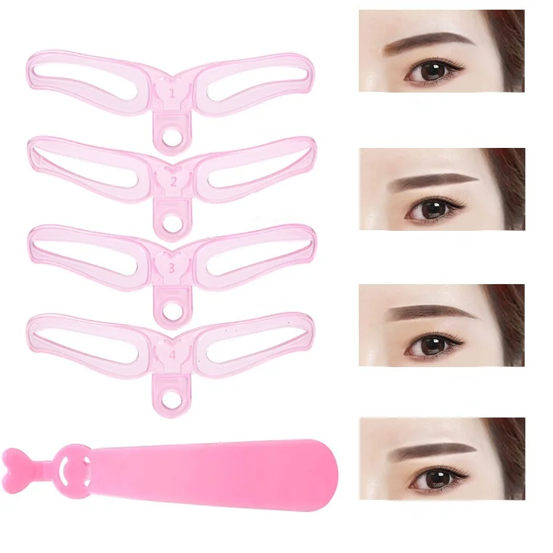 

Eyebrow Stencil Eyebrow Shaper Thrush Helper Reusable Template Auxiliary Device Professional Eyebrow Makeup Tools