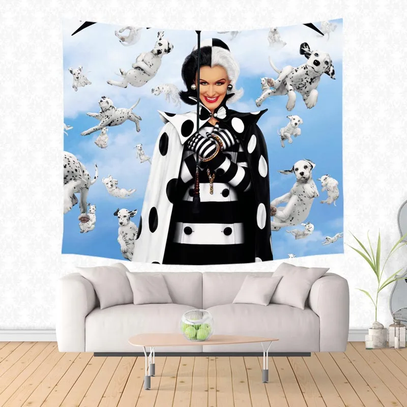 Настраиваемый гобелен с принтом 101 далматинцев настенные гобелены