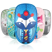 2 4g 1000 dpi cute cartoon animal print wireless silent gaming mouse for laptop computer gamer mouses