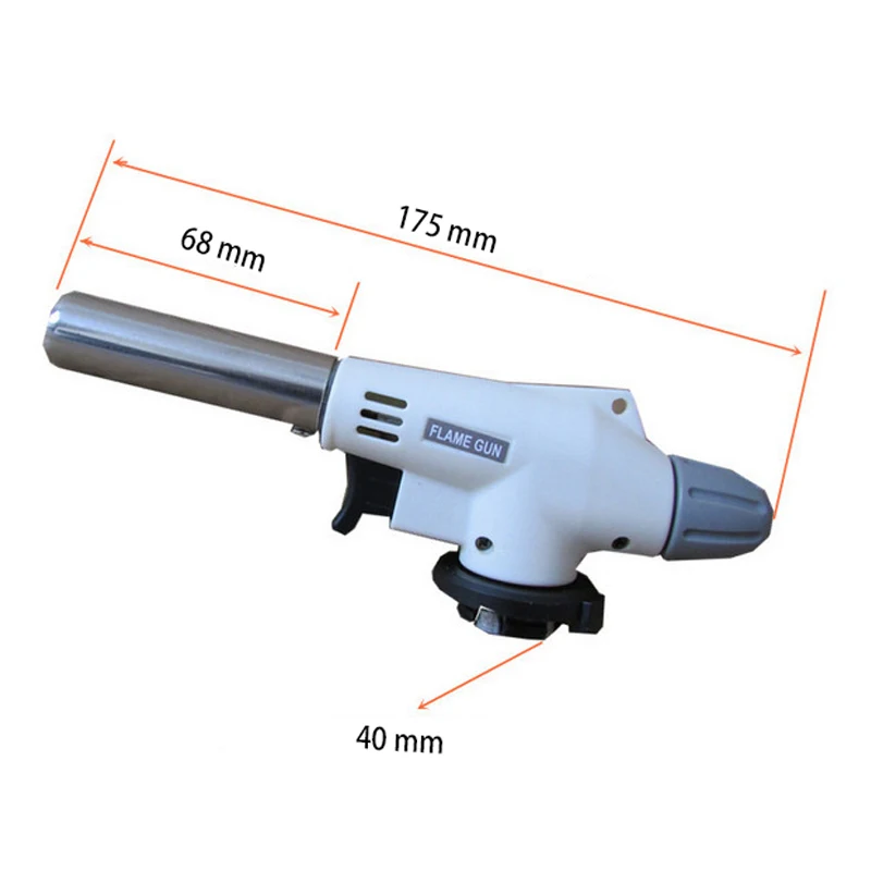 

Gas Gun Welding Gas Burner Flame Torch Soldering Butane Blowtorch Cooking AutoIgnition Heating Electronic Lighter For Camping