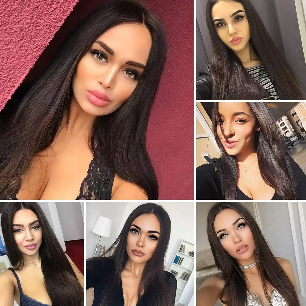 

Wome 13x5x1 Lace Part Human Hair Wigs Hd T Part Transparent Lace Wig Pre Plucked Brizilian Straight Hair Wigs Remy Hair