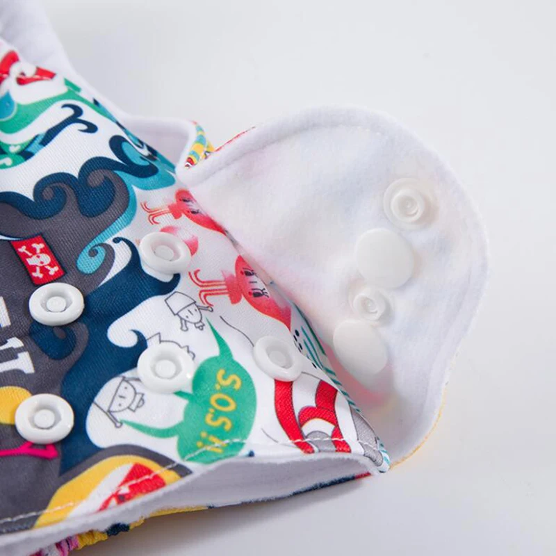 

1pcs Adjustable Print Cloth Diaper Baby Nappies Reusable Eco-friendly Nappy Diaper Pocket Fit 3-15KG Infant Baby Drop Shipping