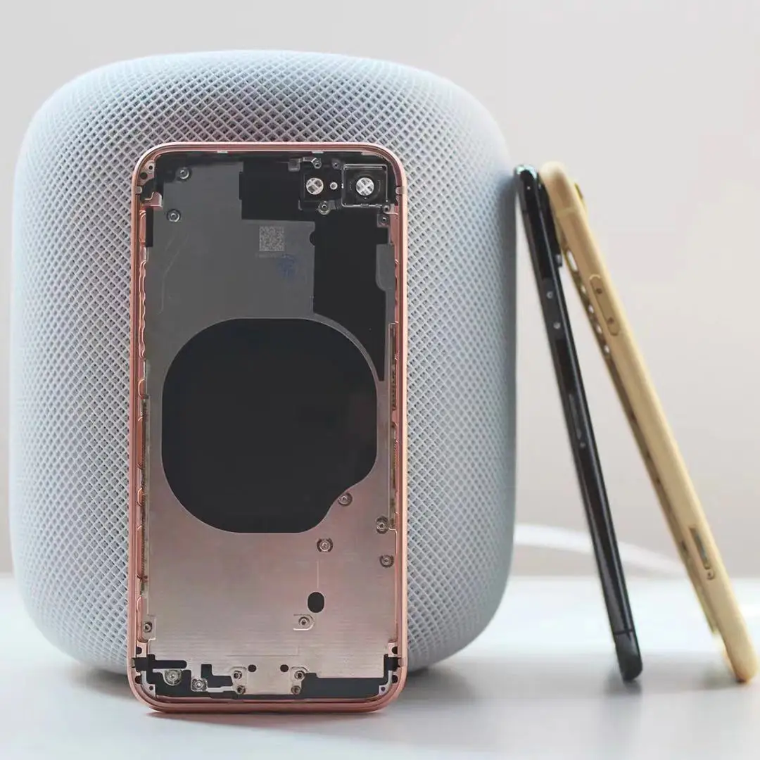 Лучшее качество для iphone 8 8G 4,7 ''/8 Plus 8 P 5,5''/X/XR задняя средняя рама шасси полный корпус сборка Крышка батарейного отсека дверь