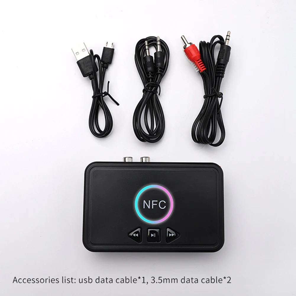 

Wireless 5.0 Receiver Adapter NFC 3.5mm Jack Wireless Dongle Stereo Receptor Audio Stereo Adapter
