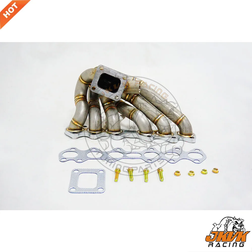 Паровая труба JKVK RACING SS321 3 мм T4 45 турбоколлектор равной длины Supra 2JZGTE 2JZ-GTE 2jz |